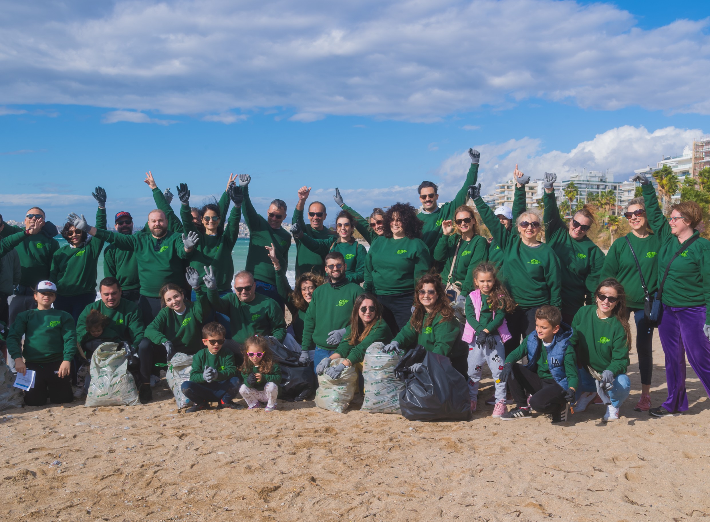 Volunteer Beach Cleanup at the Edem Beach in Paleo Faliro